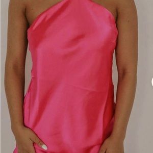 Sexy Halter Top Satin Mini Dress